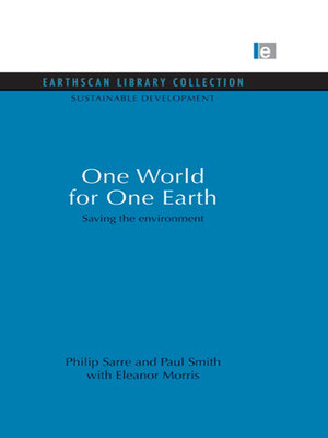 cover image of One World for One Earth